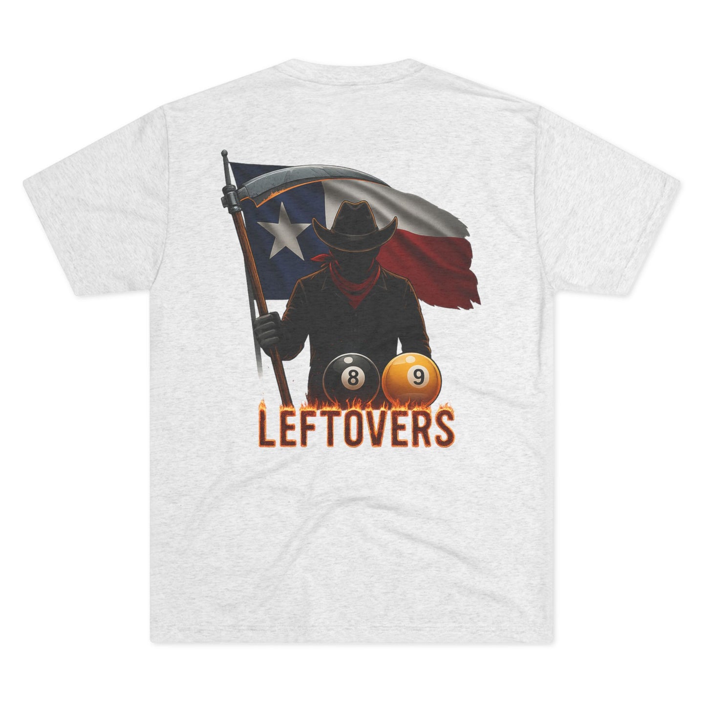 Leftovers Cowboy Reaper Next Level Tri-Blend Tee