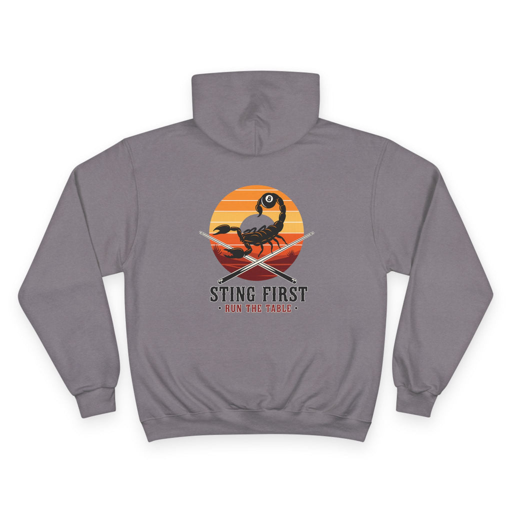 Sting First - Run The Rack Billiards Champion Hoodie