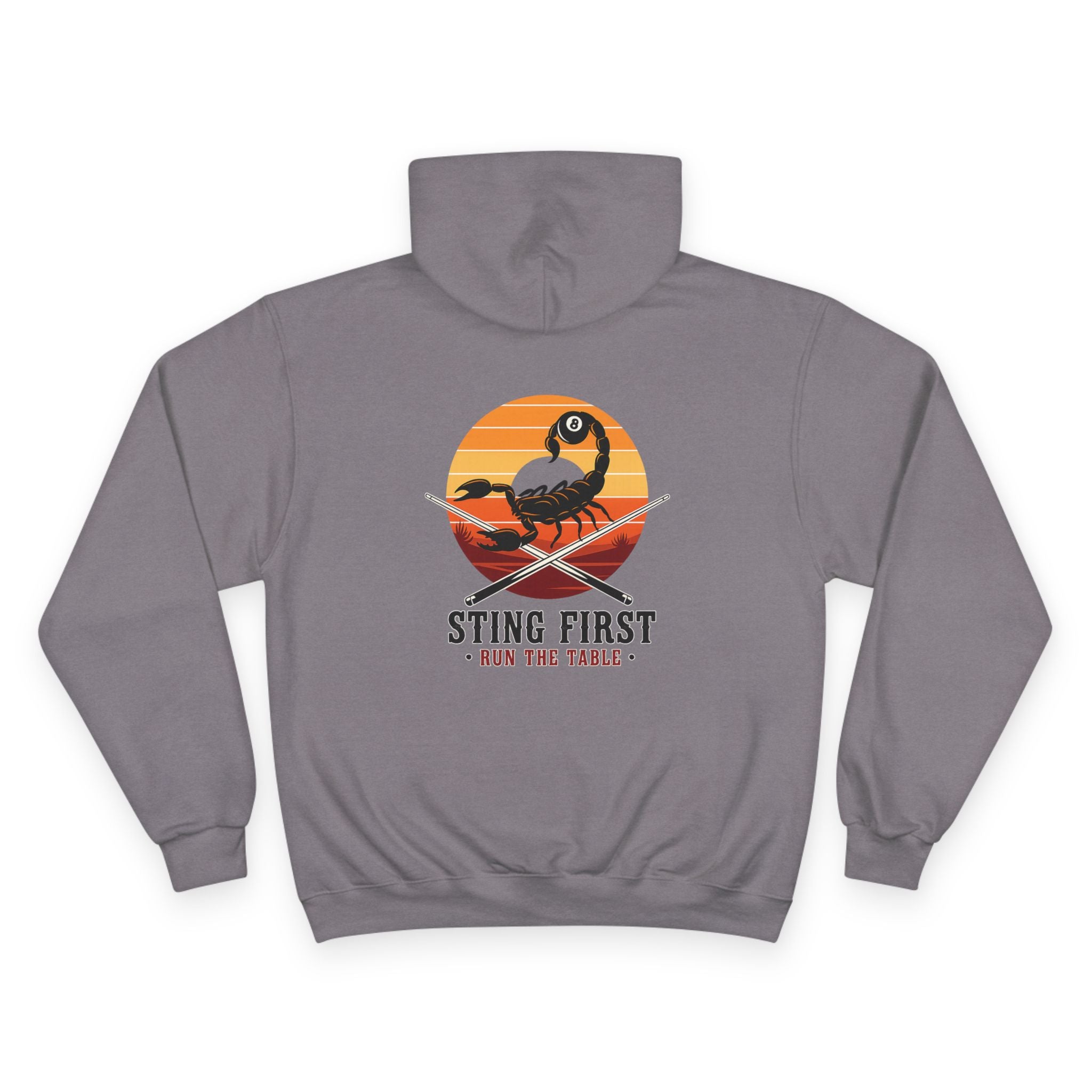 Sting First - Run The Rack Billiards Champion Hoodie