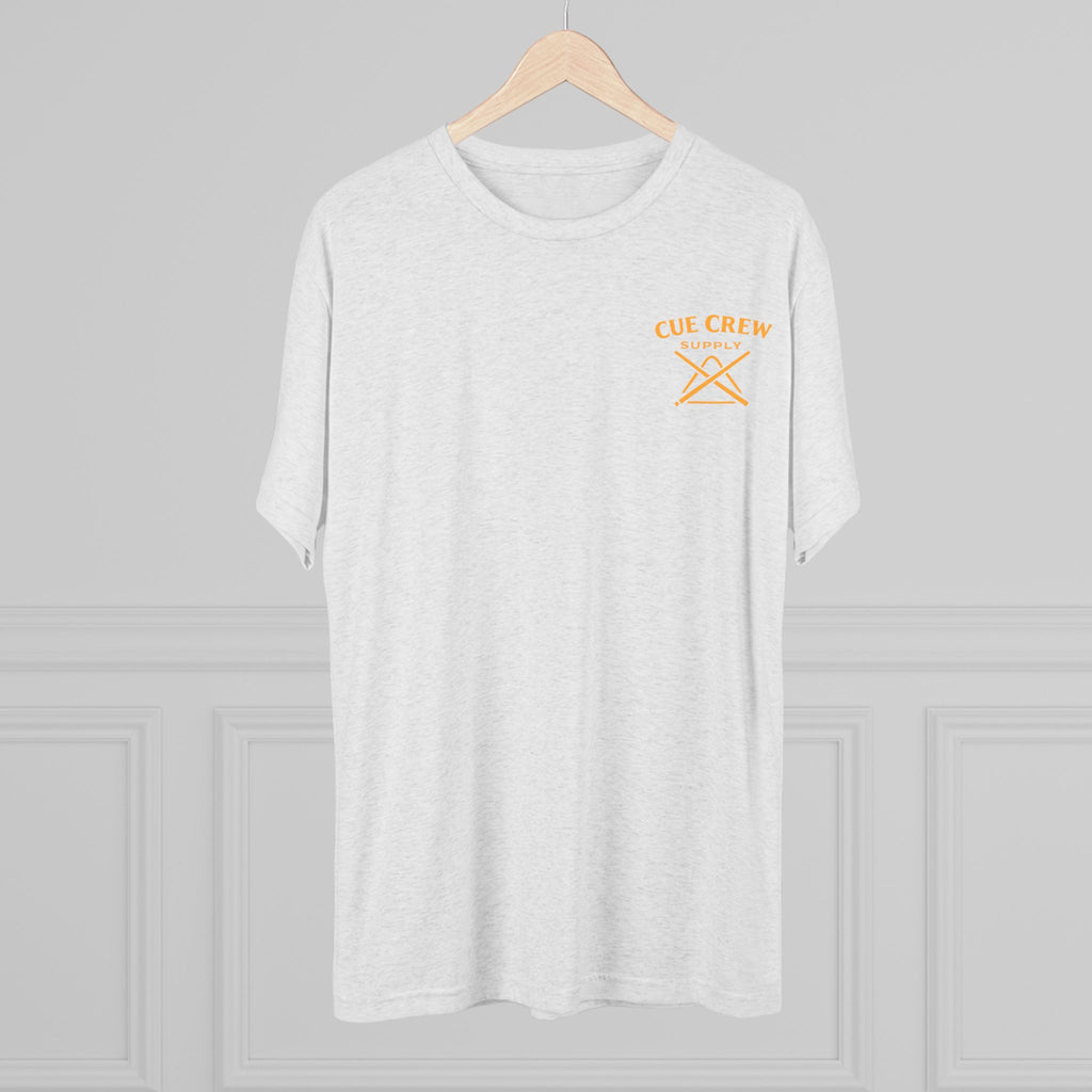 Leftovers Flaming 8-Ball Shield Next Level Tri-Blend Tee