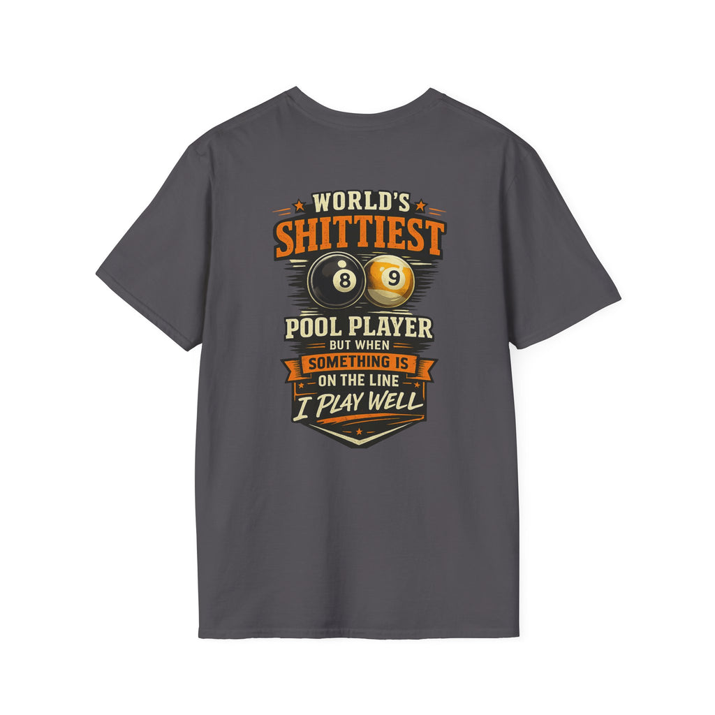 World's Shittiest Pool Player Funny Billiards T-Shirt | Classic Series | CCS-CST-009