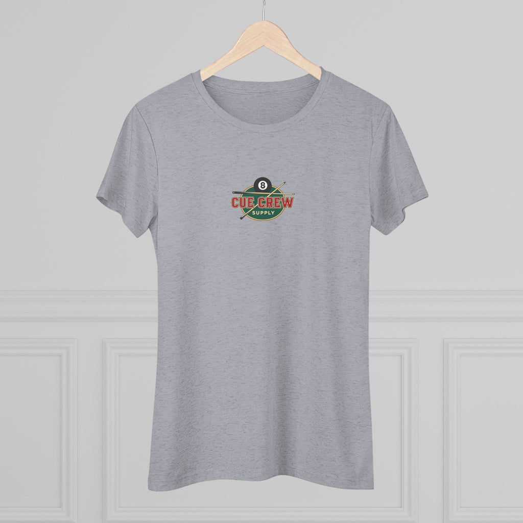 Pool Chick Means Business Ladies Billiards Next Level Tri-Blend Tee