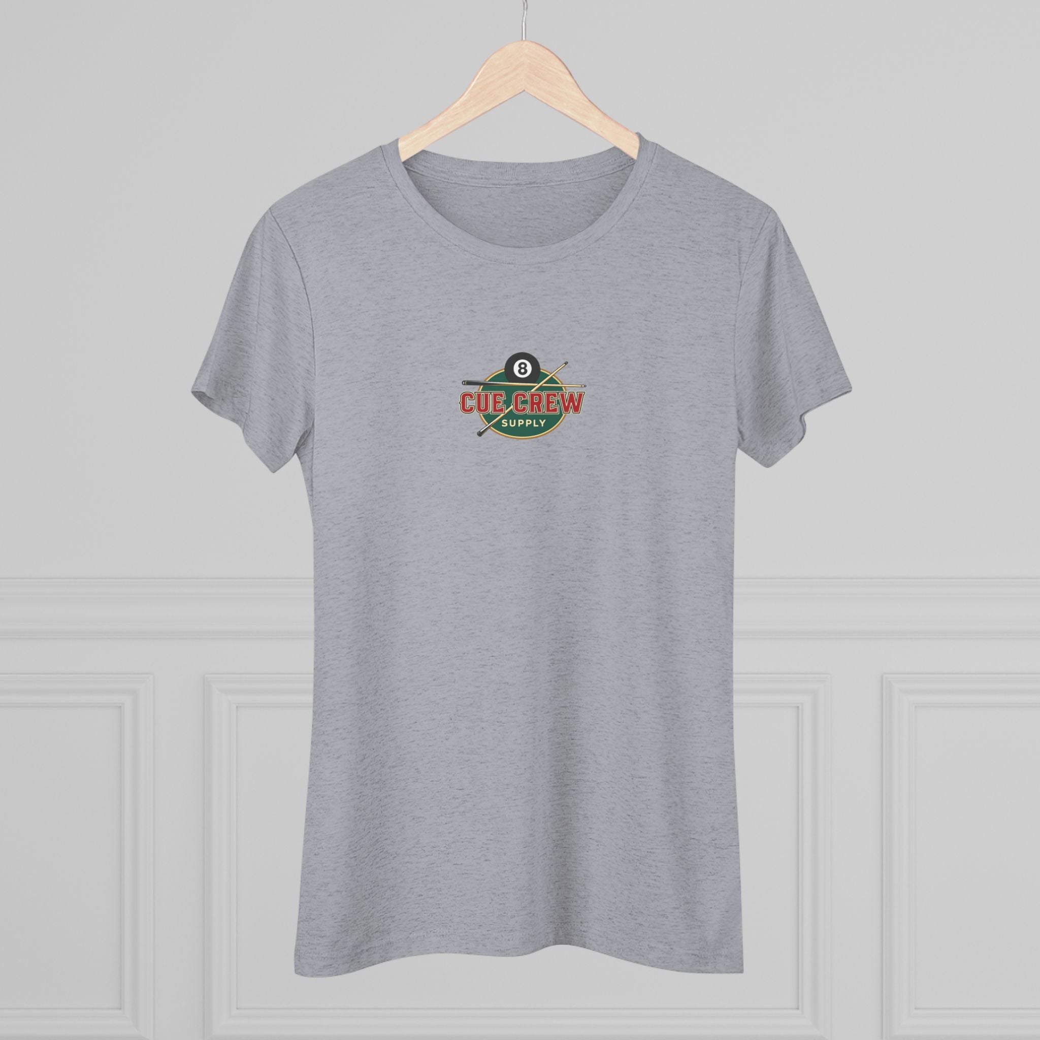 Pool Chick Means Business Ladies Billiards Next Level Tri-Blend Tee