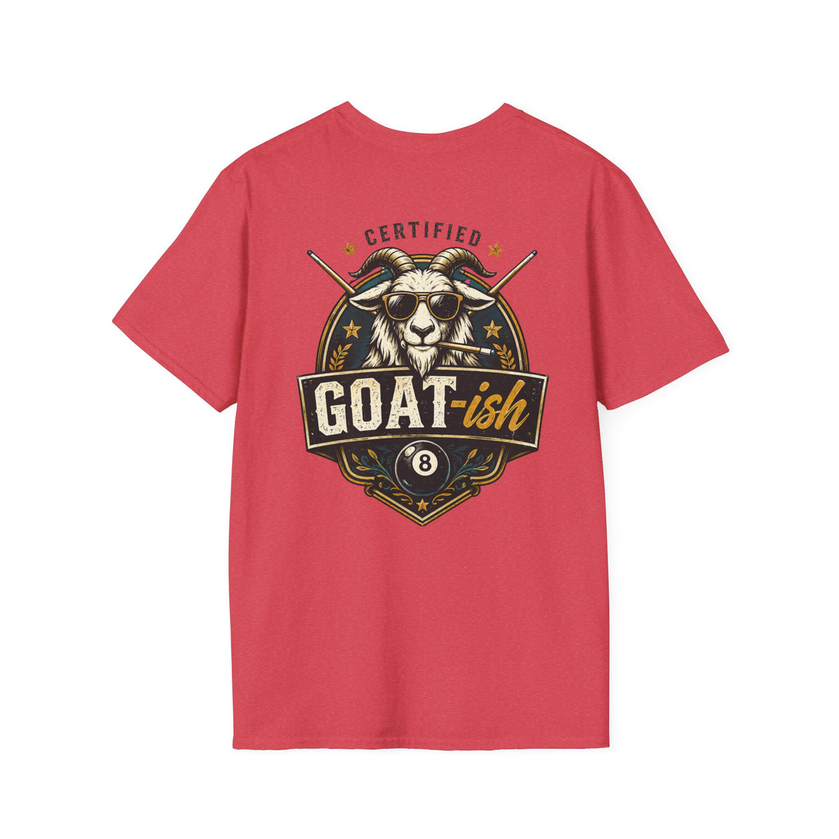 Certified GOAT-ish Funny Billiards T-Shirt CCS-CST-004