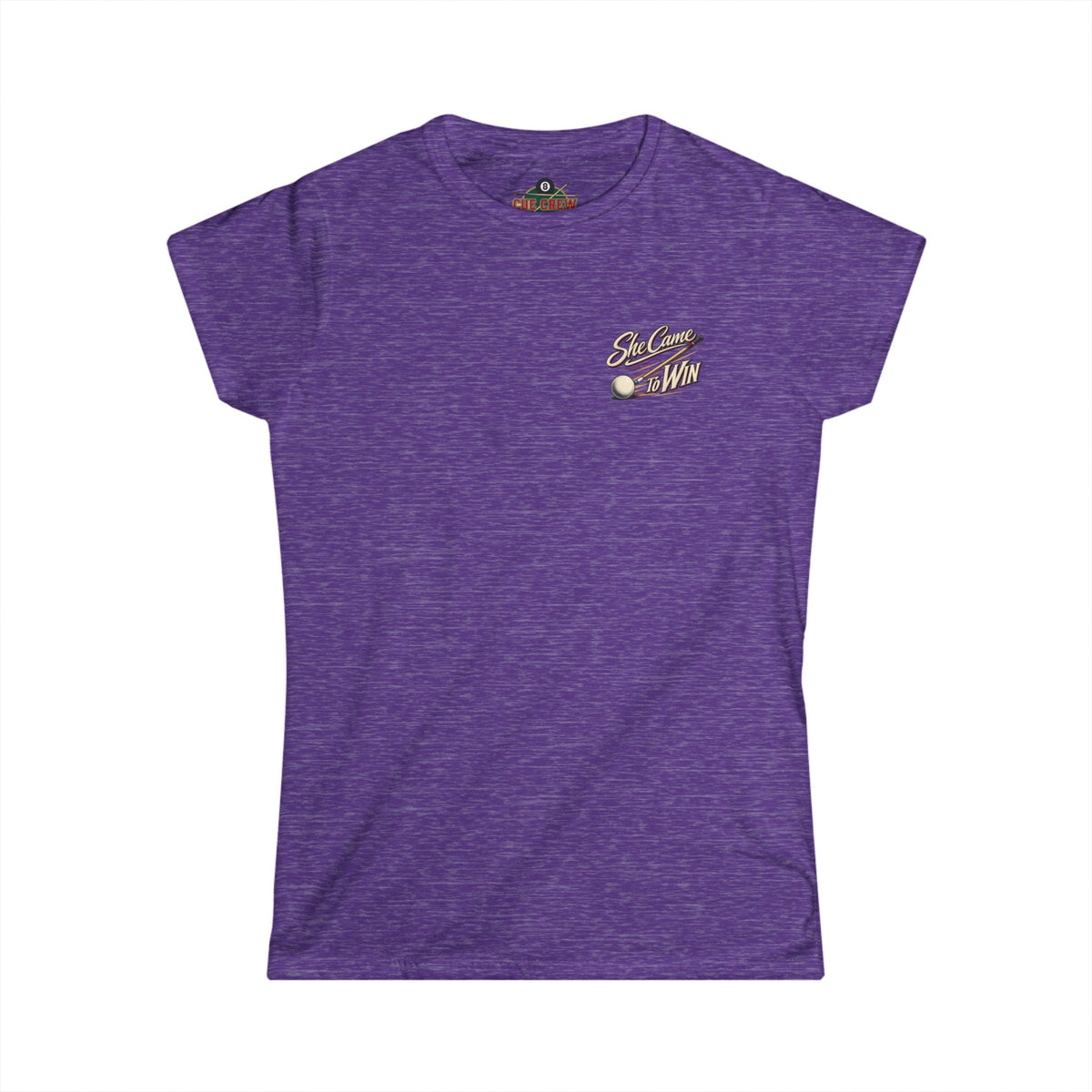 She Came To Win Women’s Billiards T-Shirt – Front & Back Pool Tee