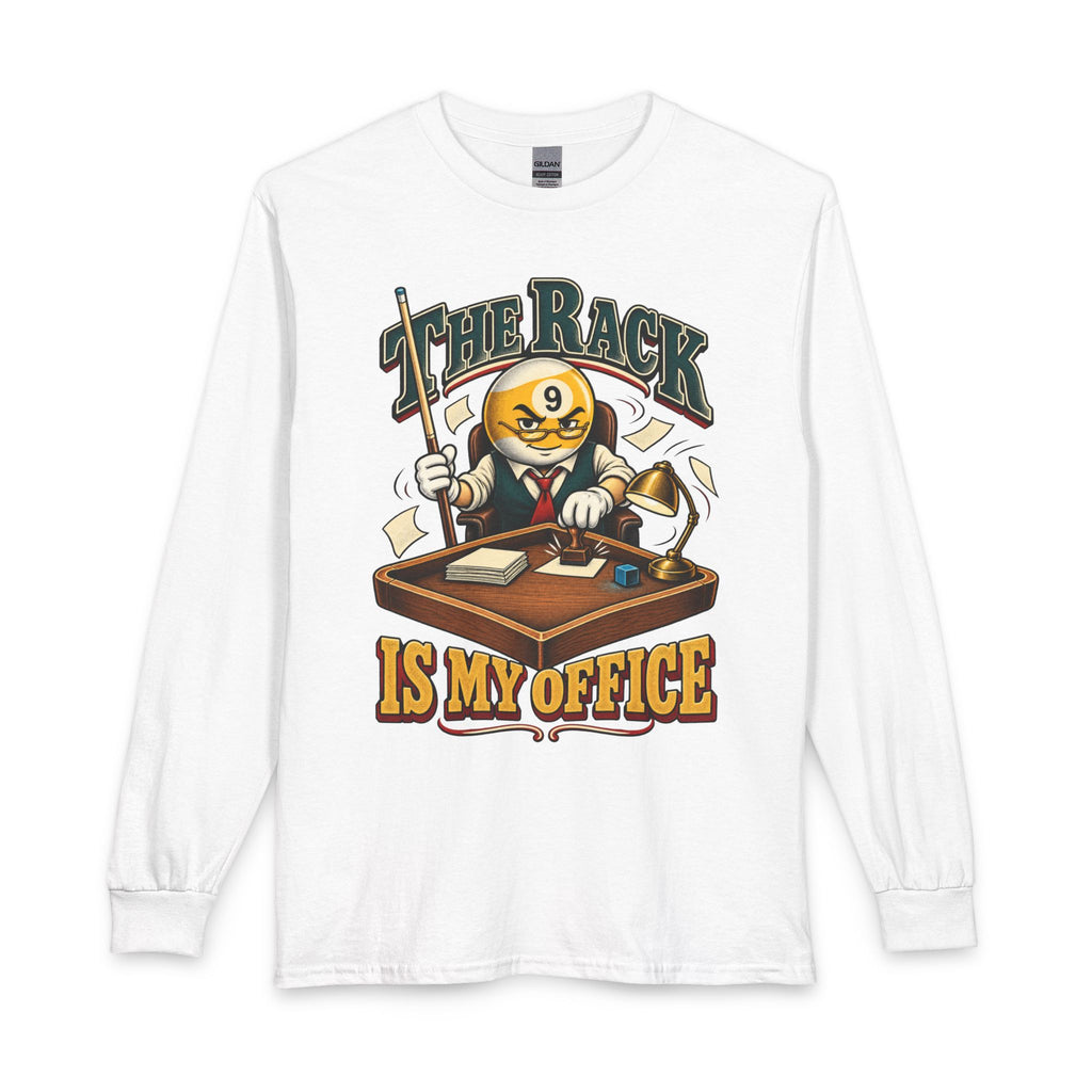 The Rack Is My Office – Billiards Long Sleeve T-Shirt – CCS-ELST-002