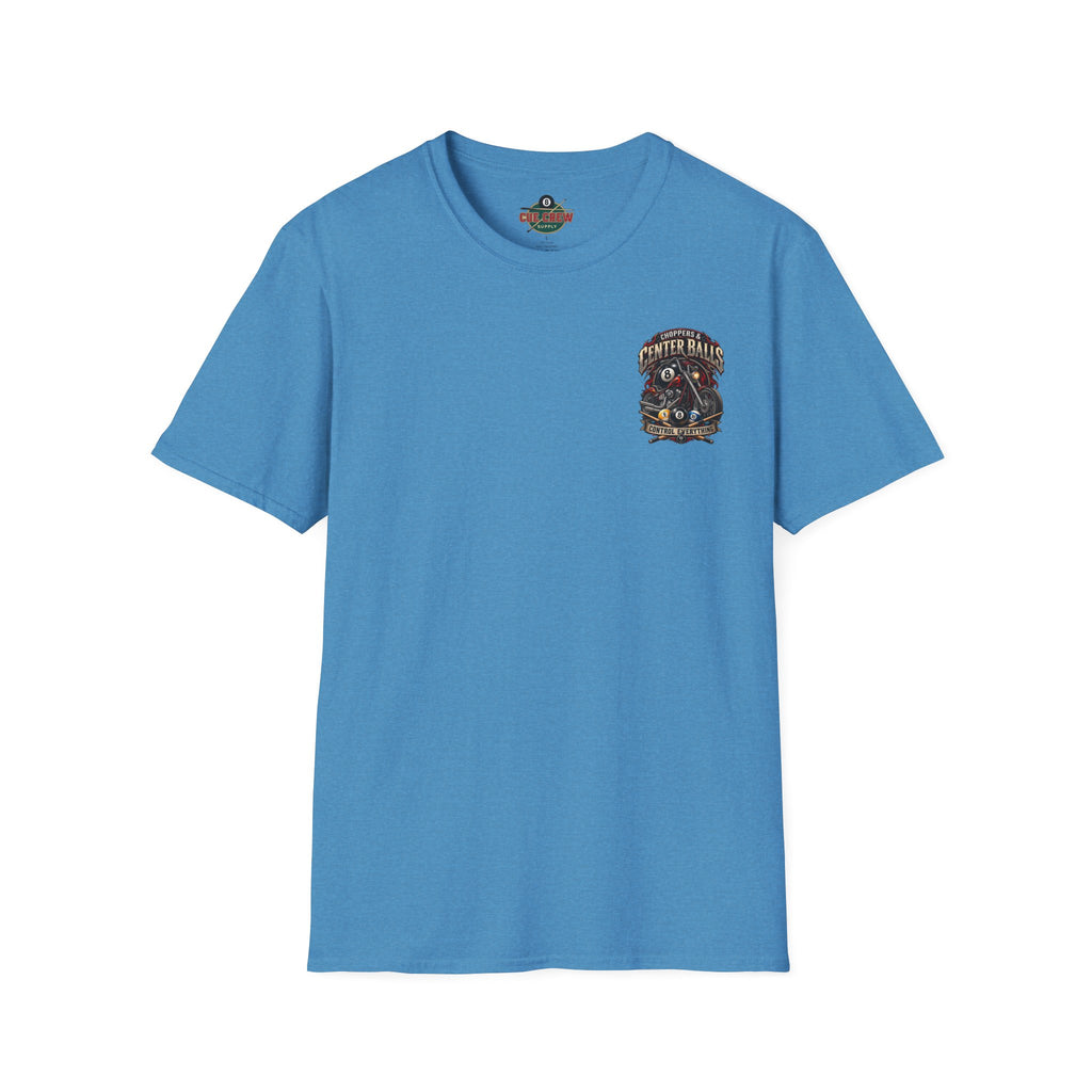 Choppers & Center Balls Billiards Motorcycle T-Shirt