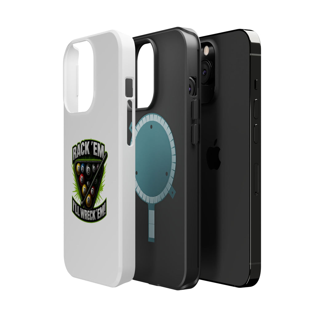 Magnetic Phone Case - Rack 'Em, I'll Wreck 'Em | Cool Custom Impact-Resistant Cases for Gamers & Pool Lovers, Perfect Gift for [...]