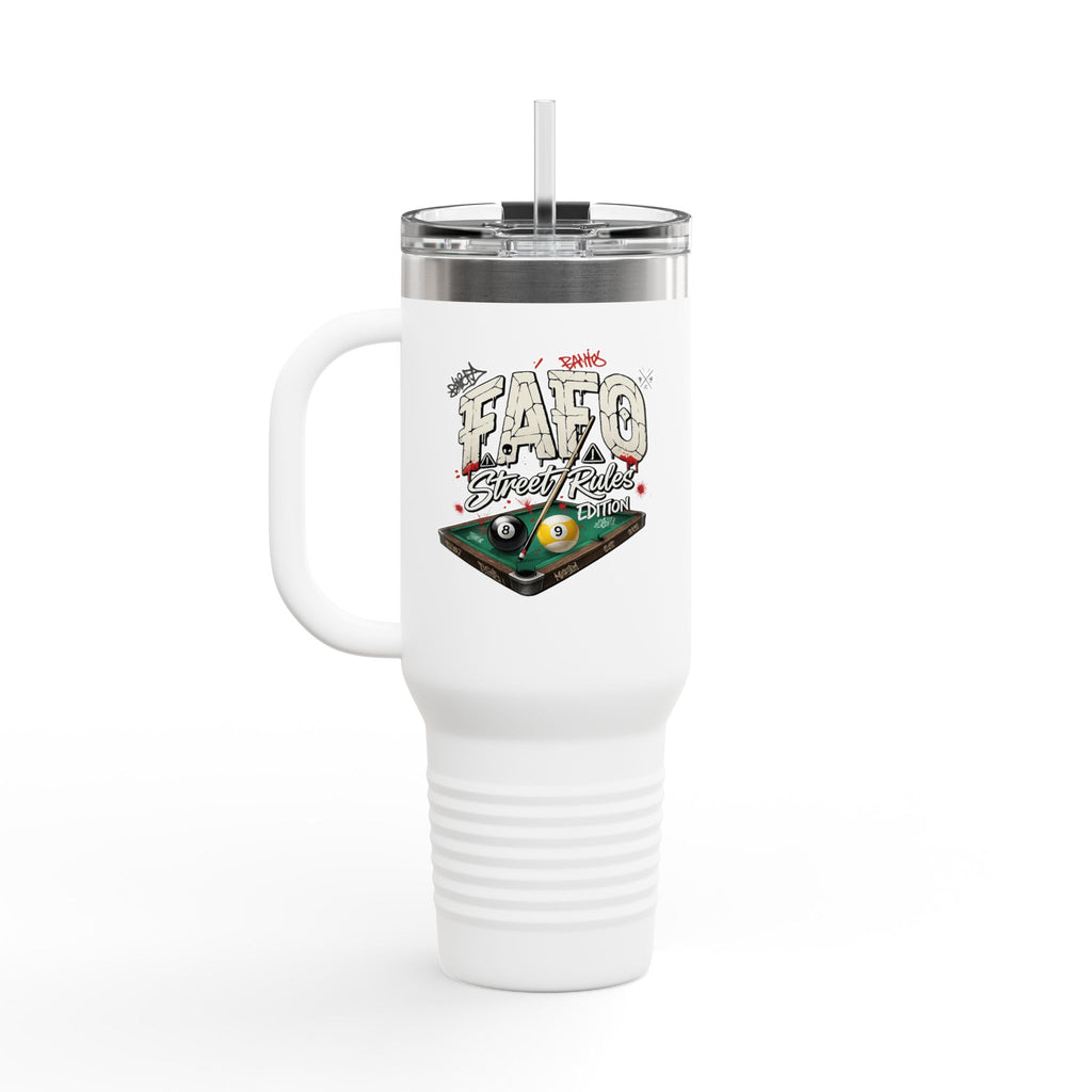 F Around Find Out Street Edition Billiards 40 oz. Tumbler