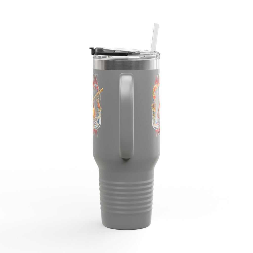 Attack the Rack 40oz Insulated Travel Mug — Pool Cue Billiards Tumbler