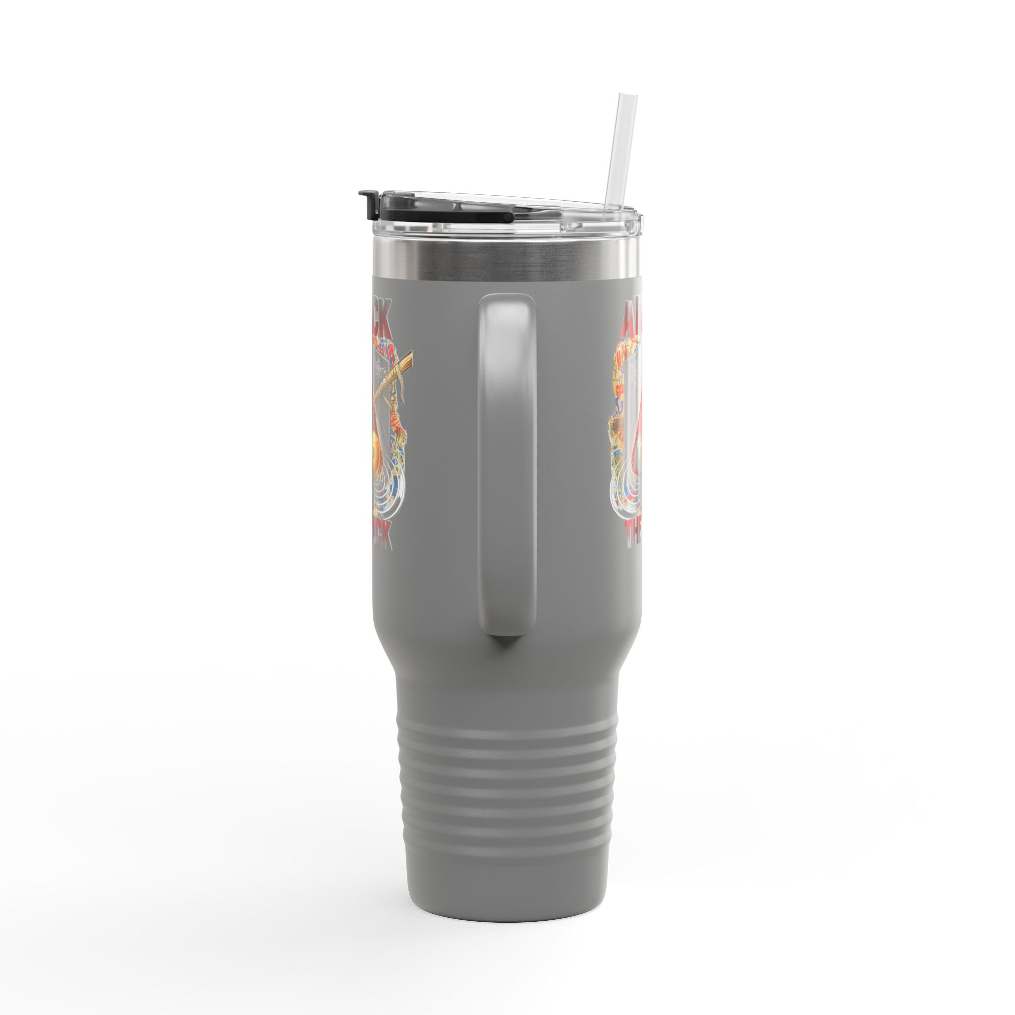 Attack the Rack 40oz Insulated Travel Mug — Pool Cue Billiards Tumbler