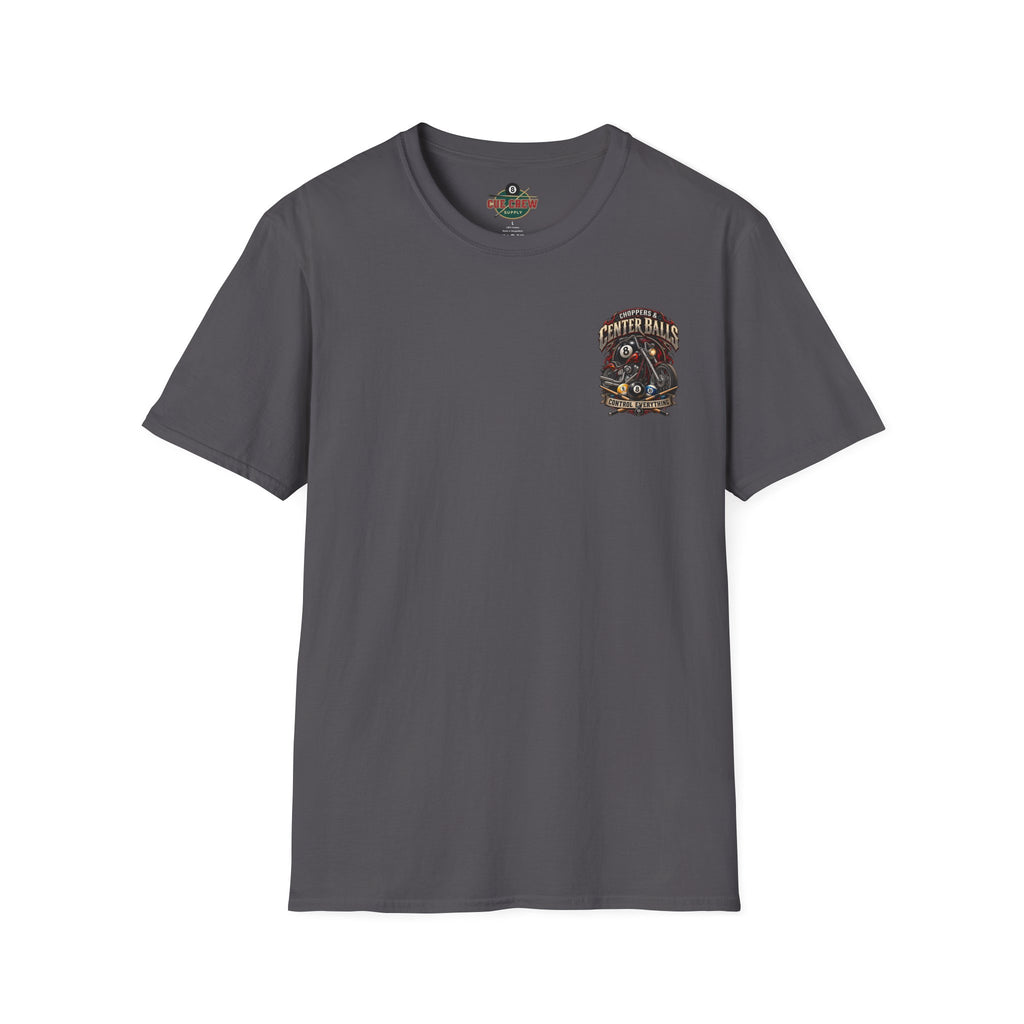 Choppers & Center Balls Billiards Motorcycle T-Shirt