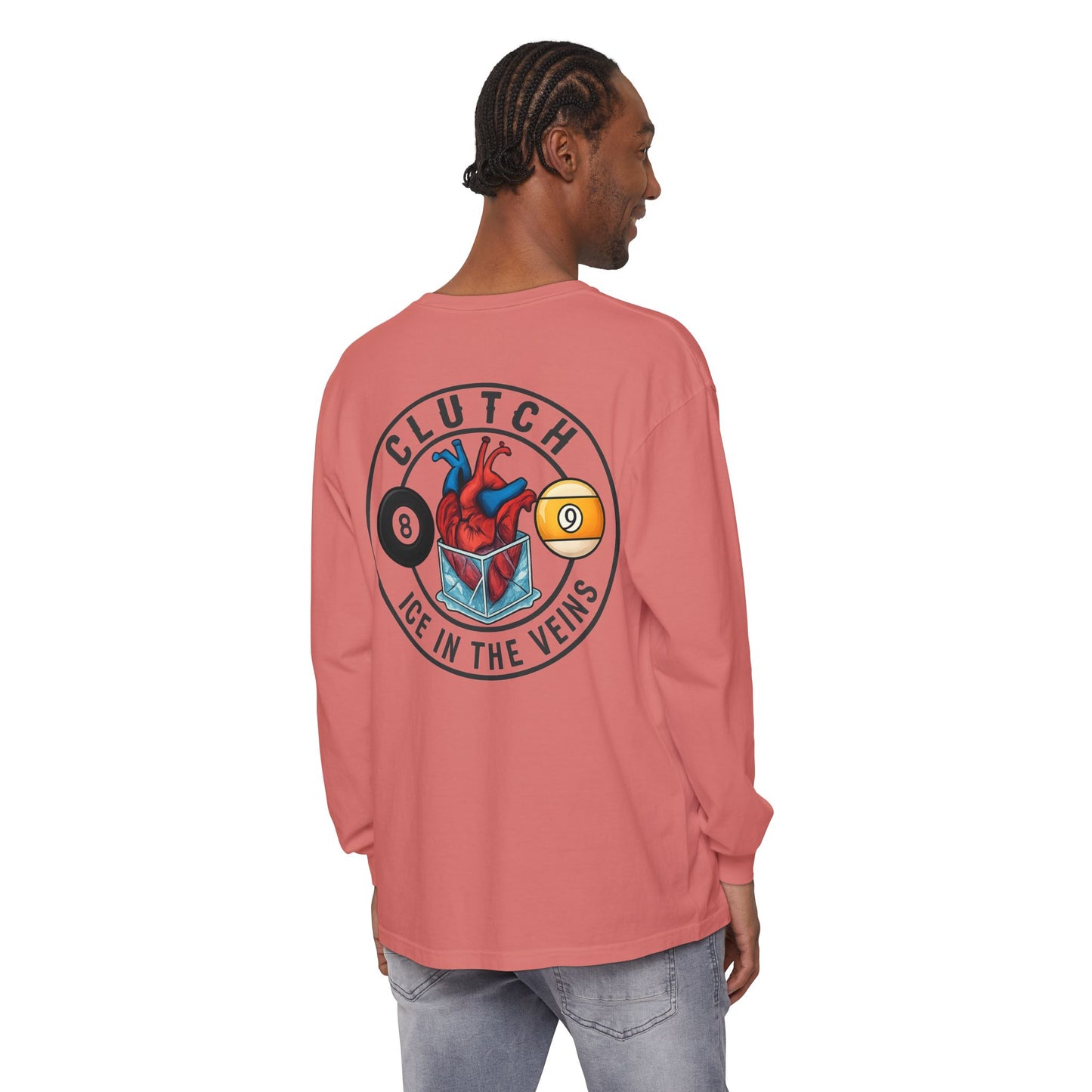 Clutch Ice in the Veins V2 Comfort Colors Long Sleeve Tee
