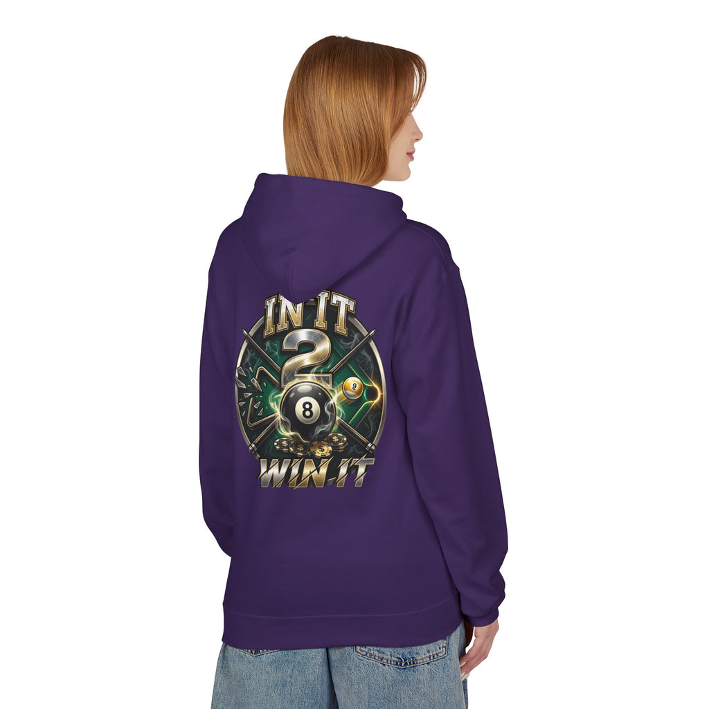 In It 2 Win It Pool Player Hoodie | Lucky 8 Ball & 9 Ball Billiards Graphic Hoodie | Cue Crew Supply