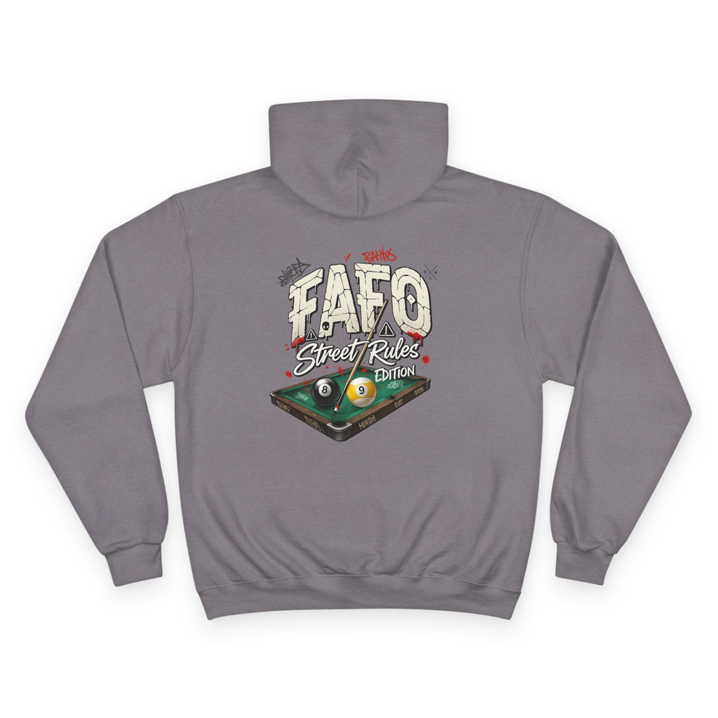 F Around Find Out Street Edition Billiards Champion Hoodie