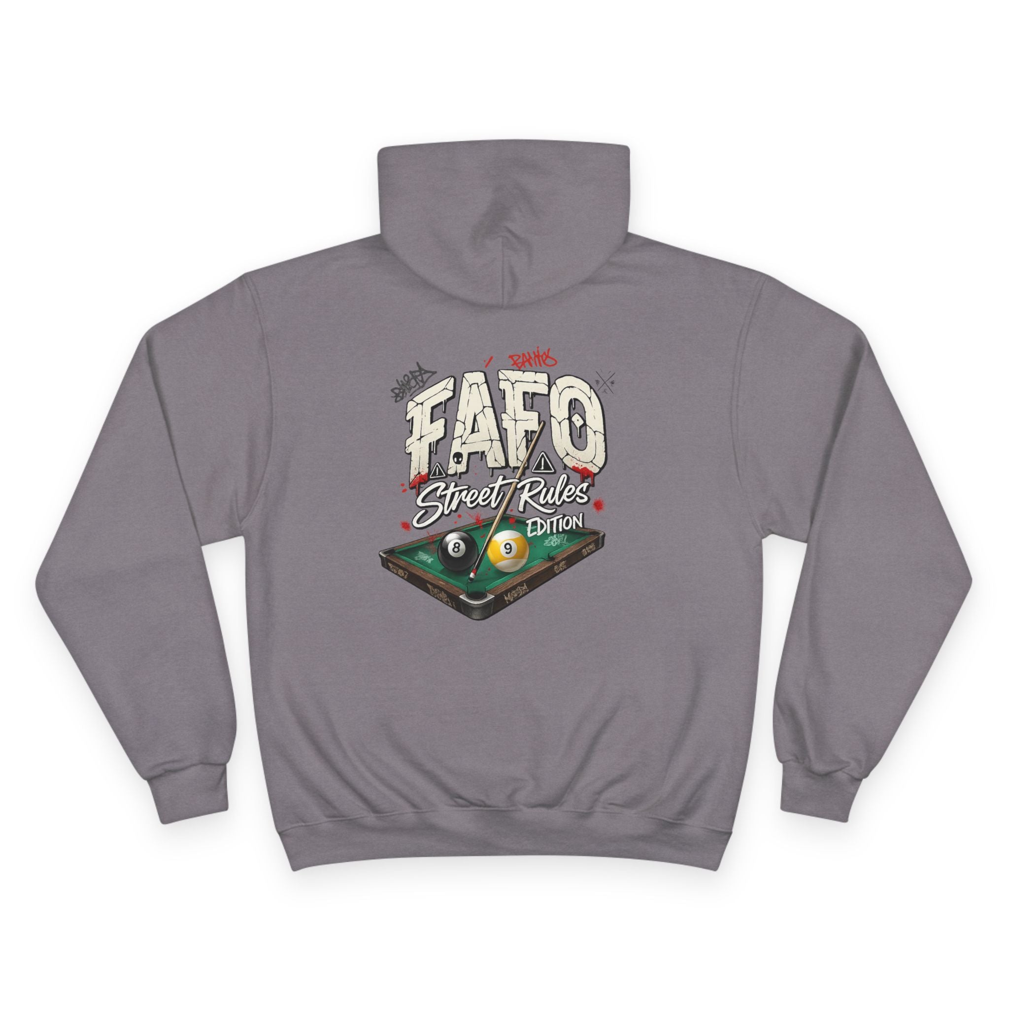 F Around Find Out Street Edition Billiards Champion Hoodie