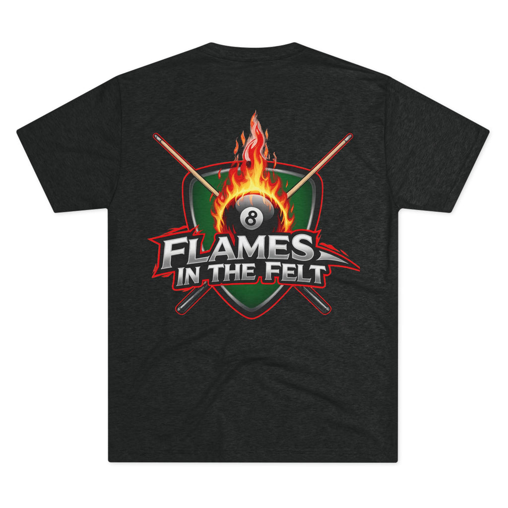 Flames In The Felt Billiards Tri-Blend Tee