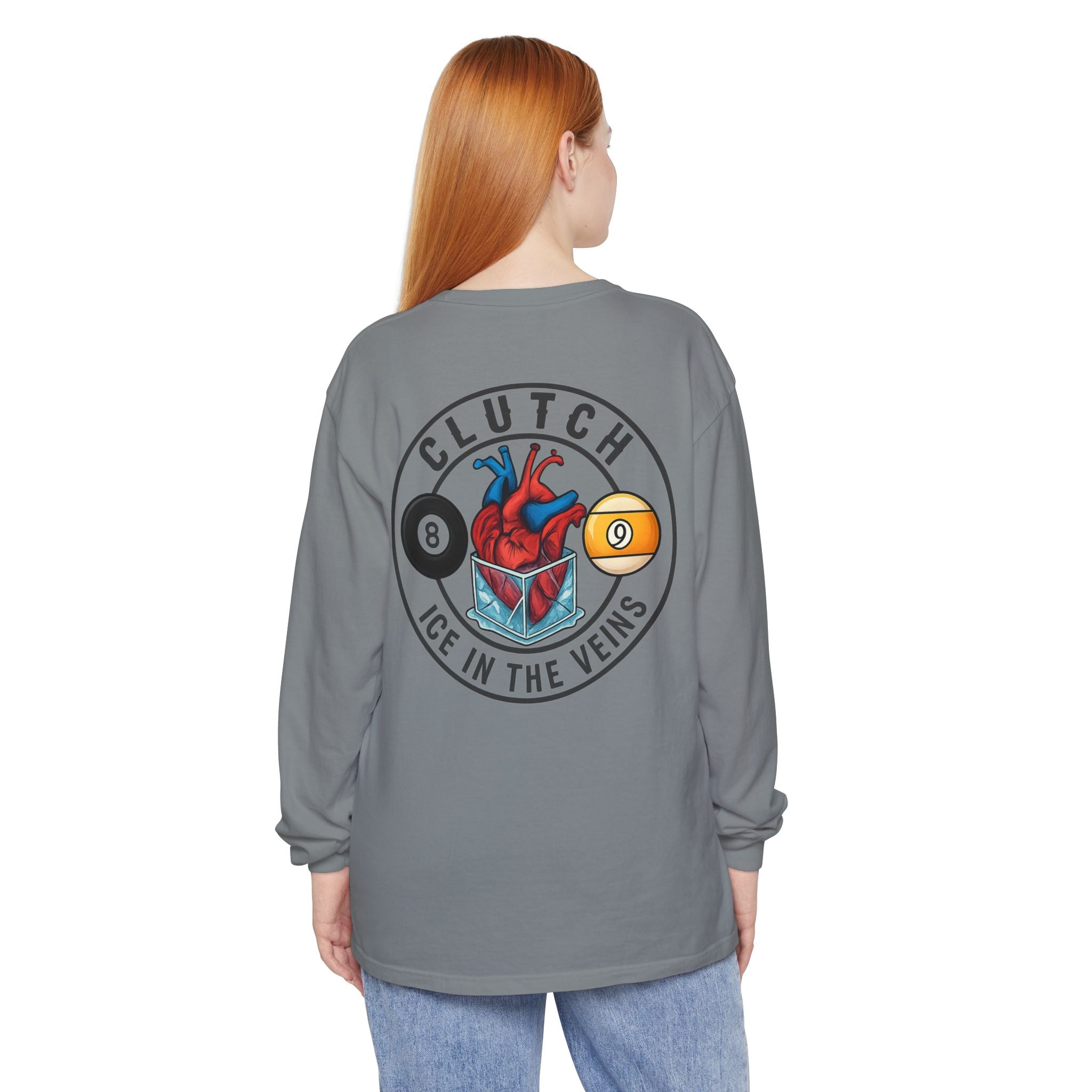 Clutch Ice in the Veins V2 Comfort Colors Long Sleeve Tee