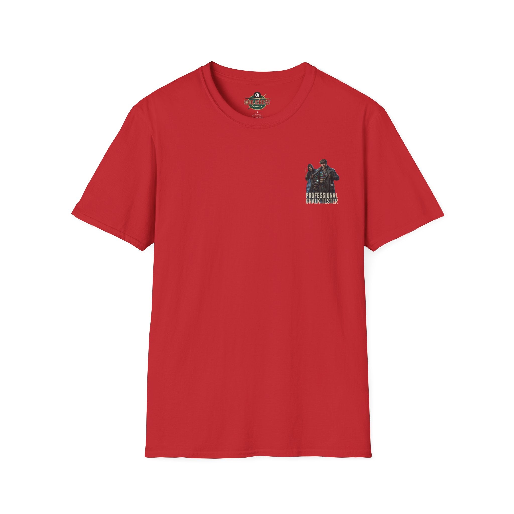 Professional Chalk Tester Funny Billiards T-Shirt – Pool Player Graphic Tee | Front & Back Print