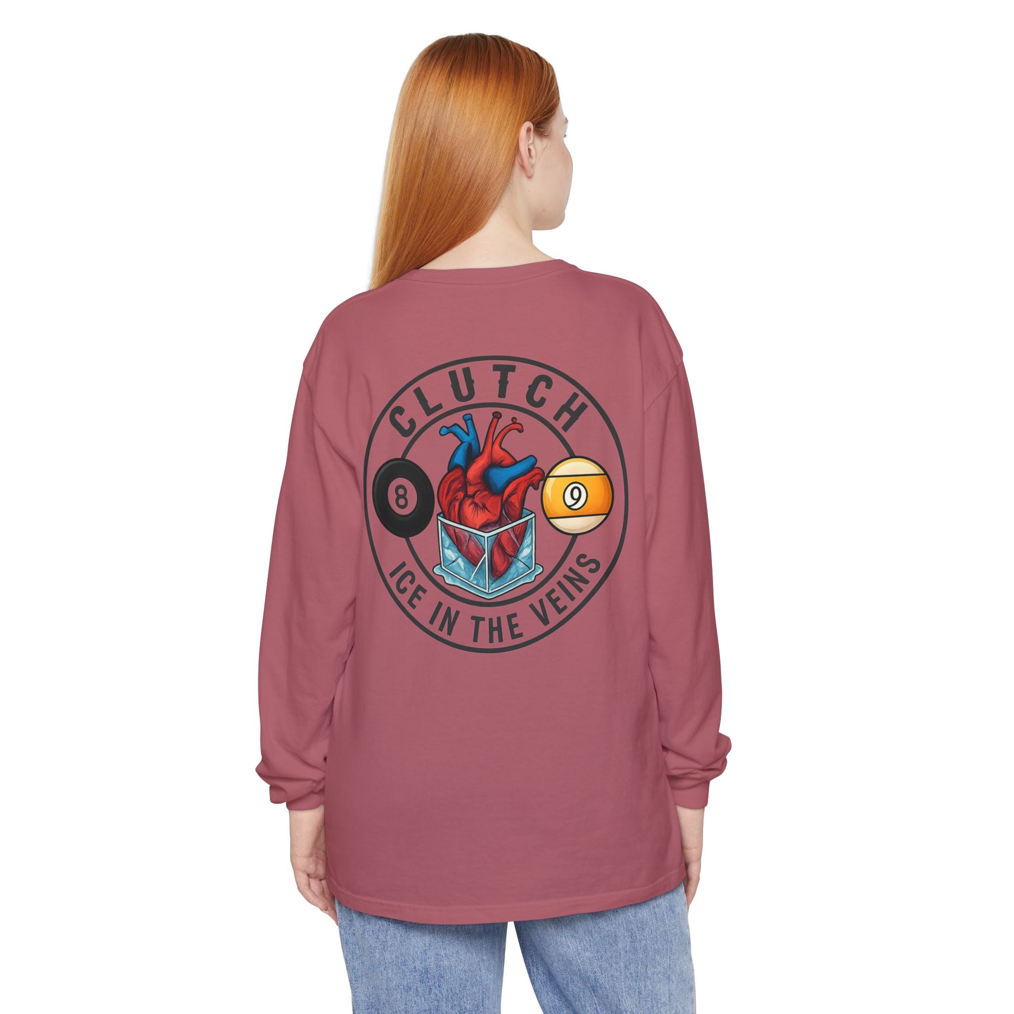 Clutch Ice in the Veins V2 Comfort Colors Long Sleeve Tee