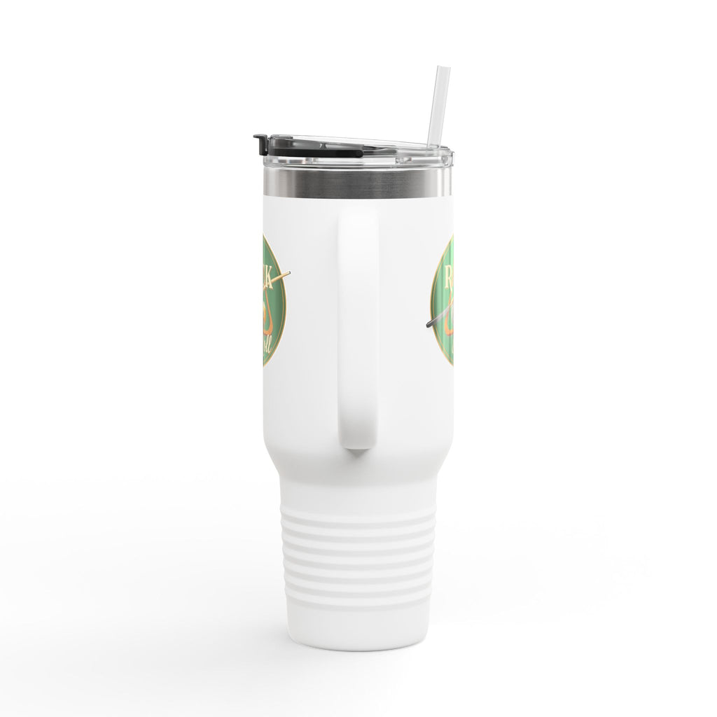 Rack & Roll Billiards Pool Cue Logo 40oz Insulated Travel Mug