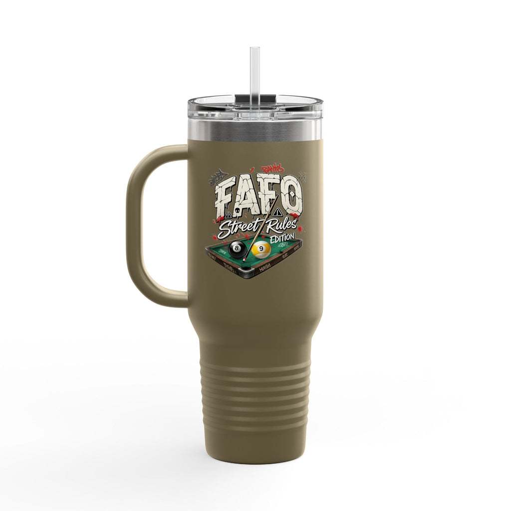 F Around Find Out Street Edition Billiards 40 oz. Tumbler