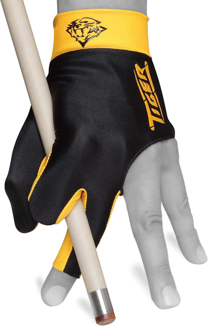 Tiger Billiard Pool Cue Glove - for Left Hand (Right-Handed Player)