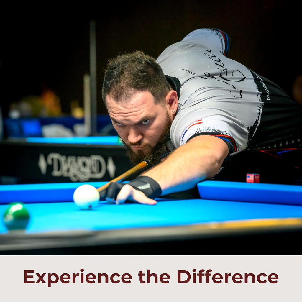 Meucci Elite Stroke Billiards Glove - Pool Glove with Anti-Slip Padding for Secure Grip and Smooth Stroke