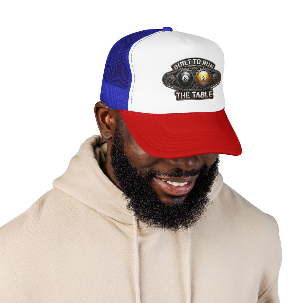 Built to Run the Table OTTO 39-165 Foam Trucker Hat – Billiards Snapback