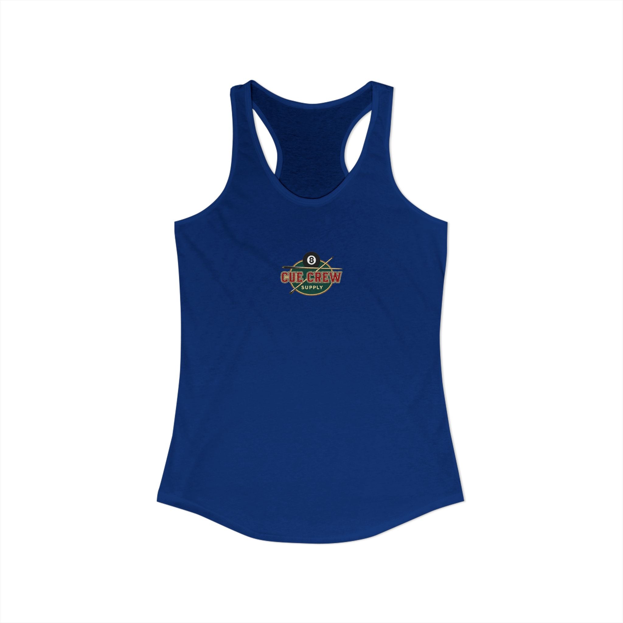Rack 'Em Up Buttercup Women's Racerback Tank Top | Vintage Pool Hall Billiards Graphic Tank | Cue Crew Supply