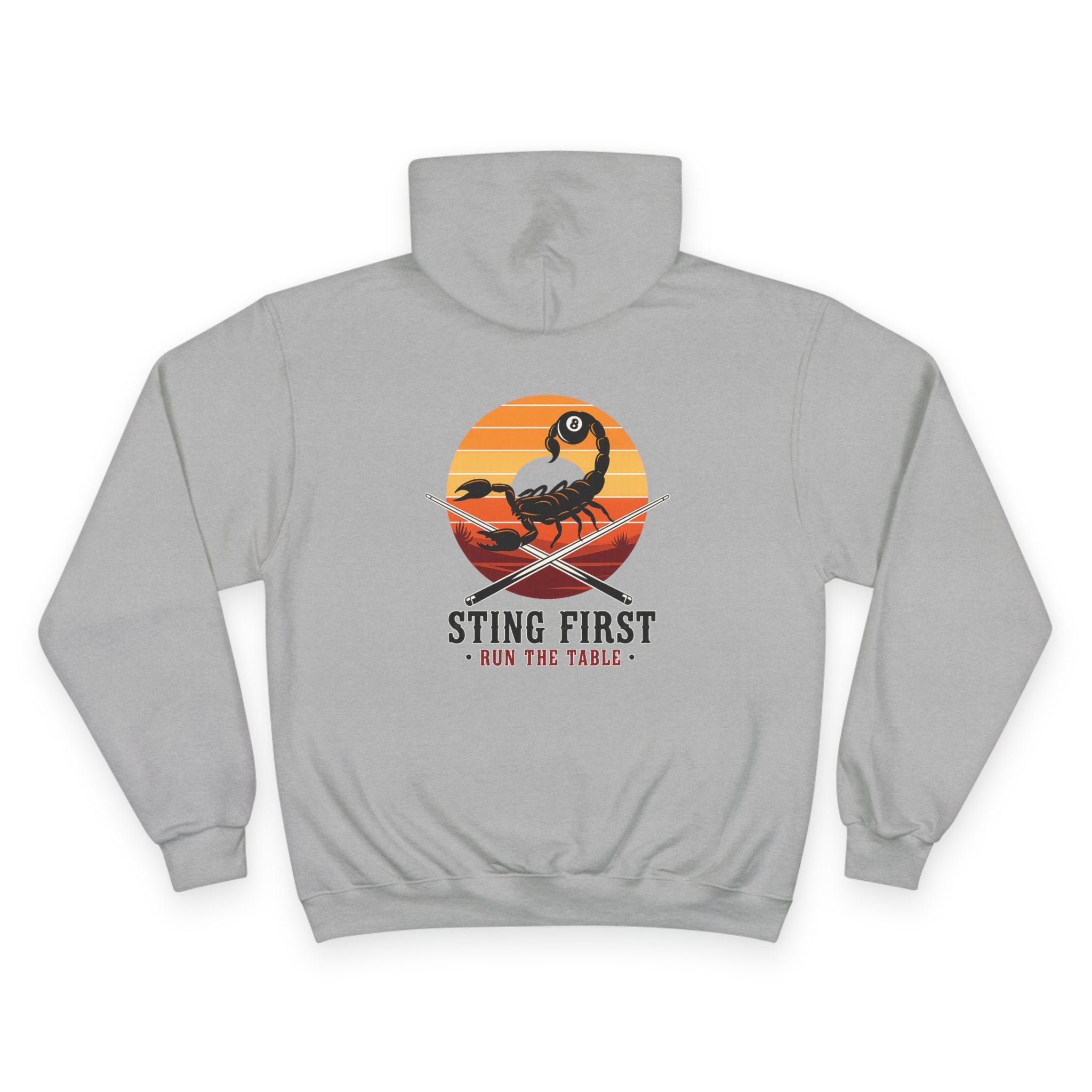 Sting First - Run The Rack Billiards Champion Hoodie