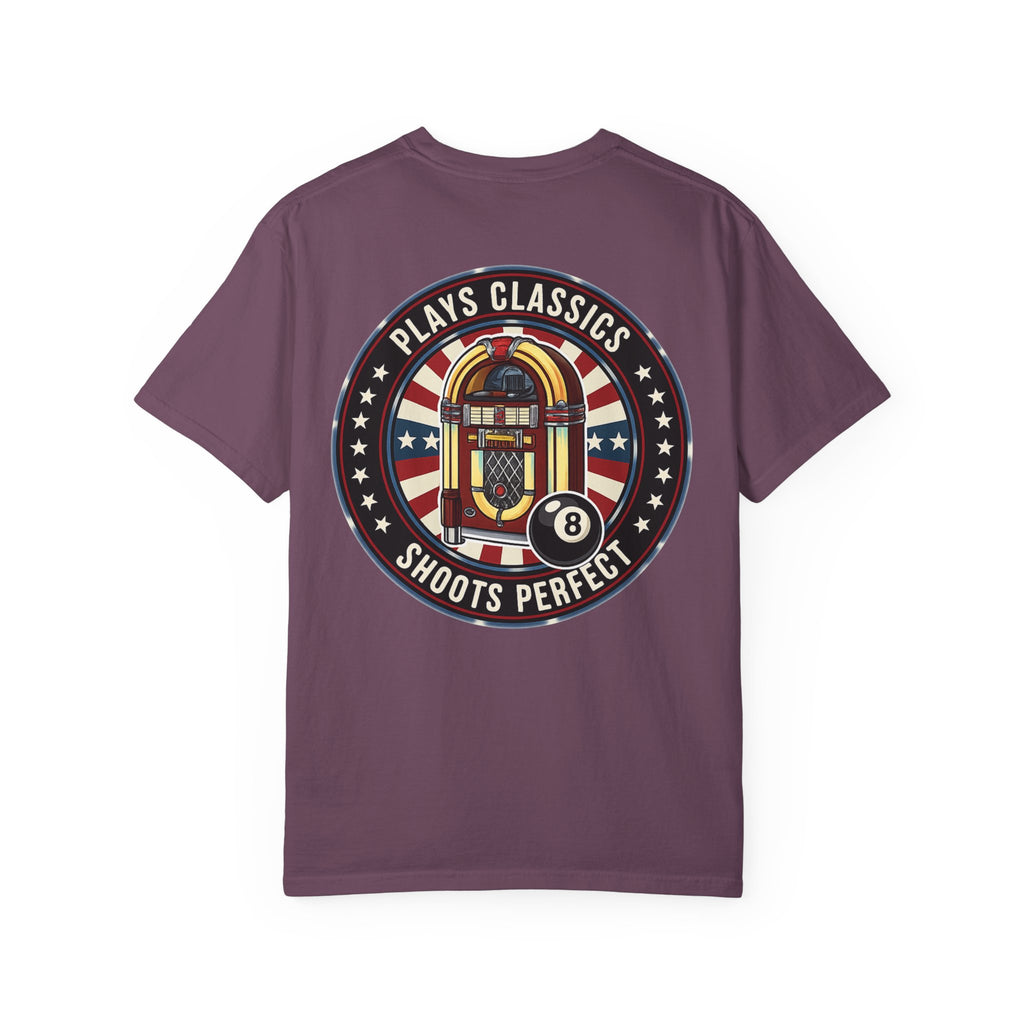 Plays Classics, Shoots Perfect Classic Jukebox Billiards Comfort Colors Tee