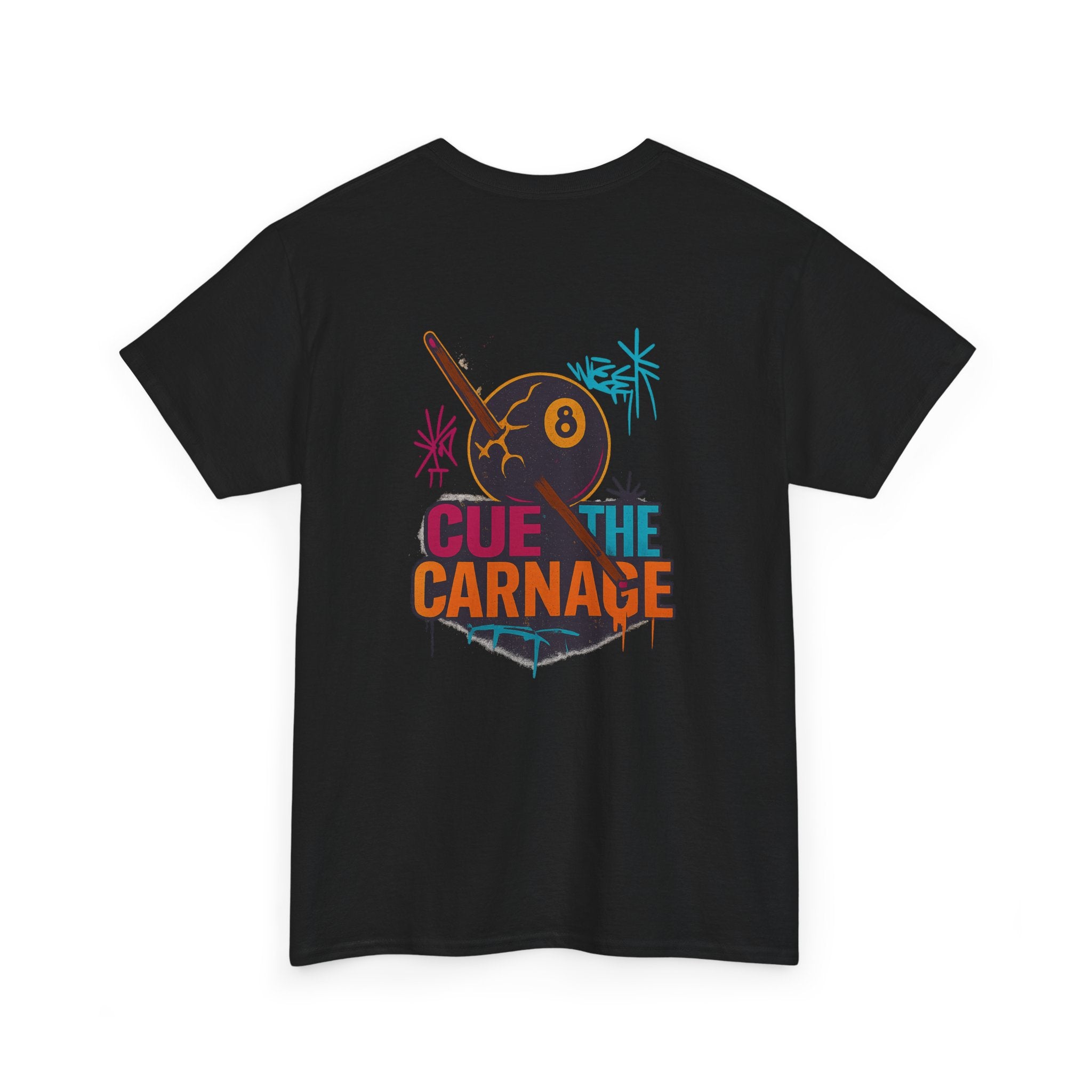 Cue the Carnage Billiards Tee