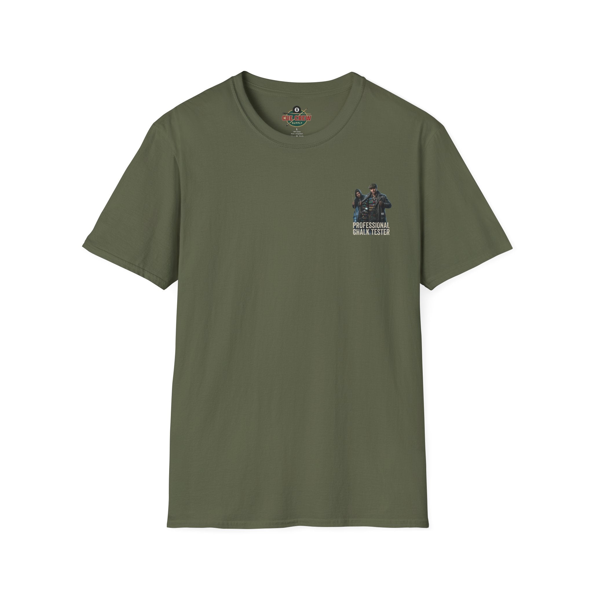 Professional Chalk Tester Funny Billiards T-Shirt – Pool Player Graphic Tee | Front & Back Print