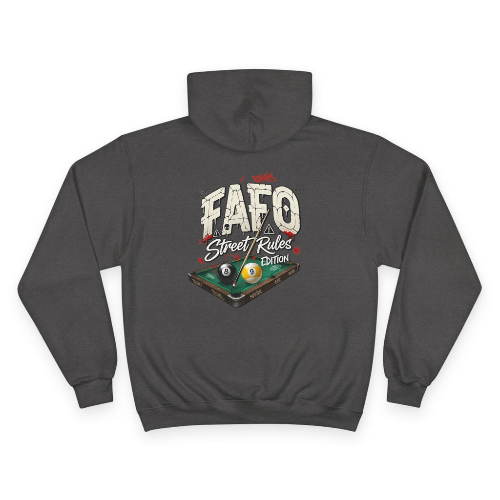 F Around Find Out Street Edition Billiards Champion Hoodie