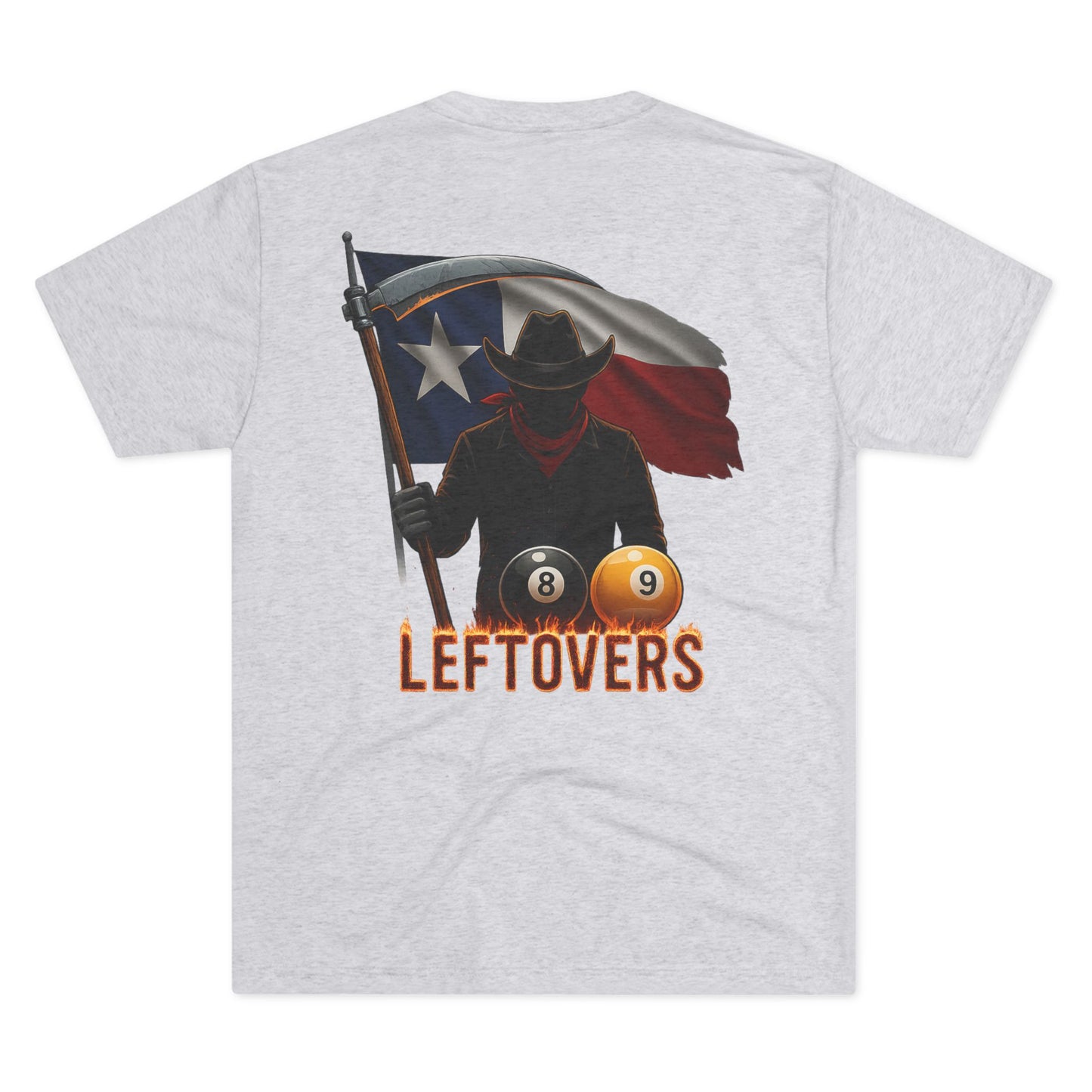 Leftovers Cowboy Reaper Next Level Tri-Blend Tee