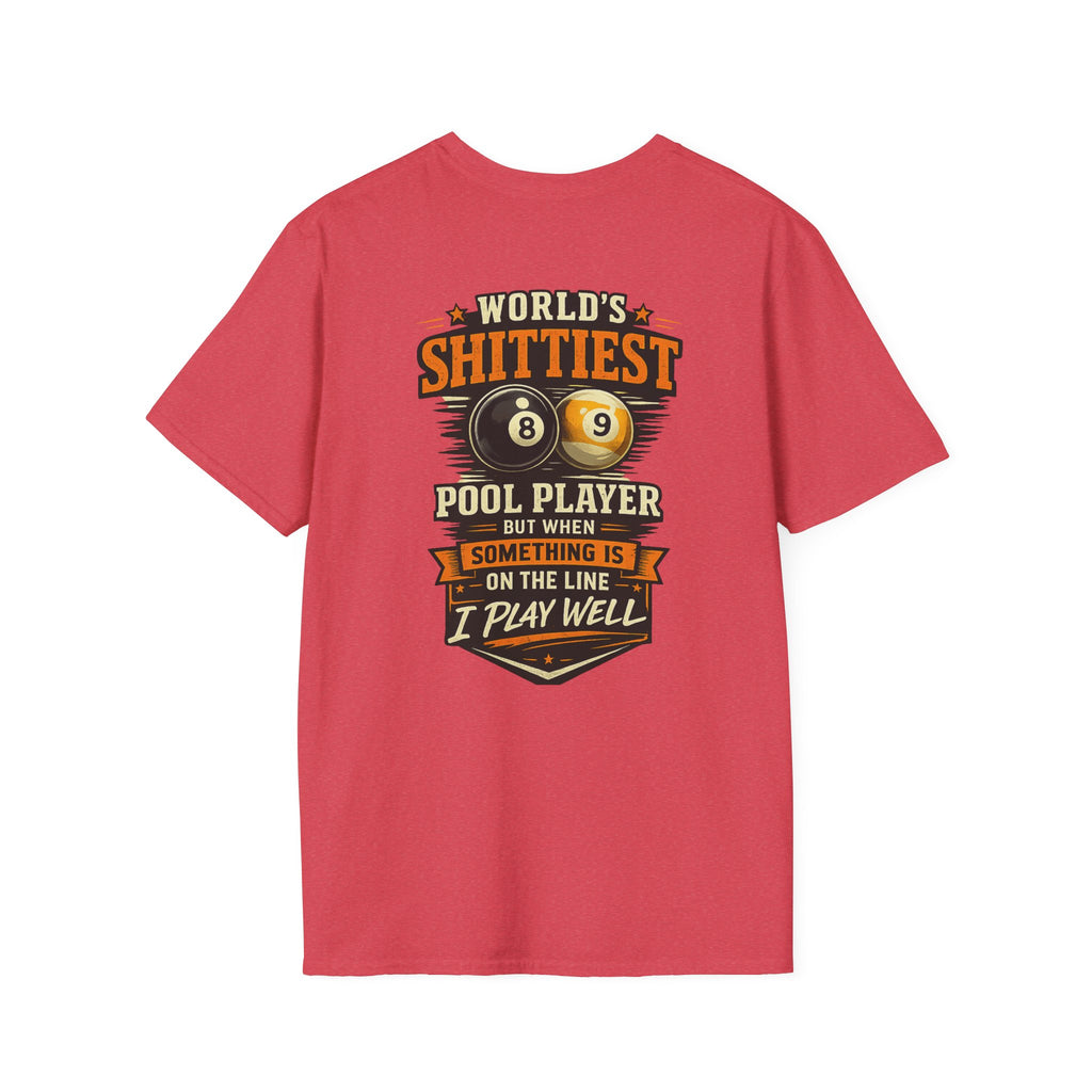 World's Shittiest Pool Player Funny Billiards T-Shirt | Classic Series | CCS-CST-009