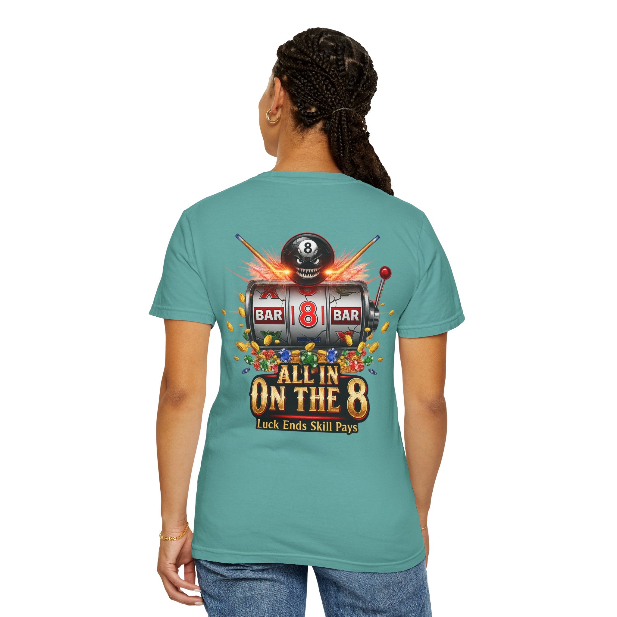 All In On The 8 Poker & Casino Billiards Mix Comfort Colors Tee