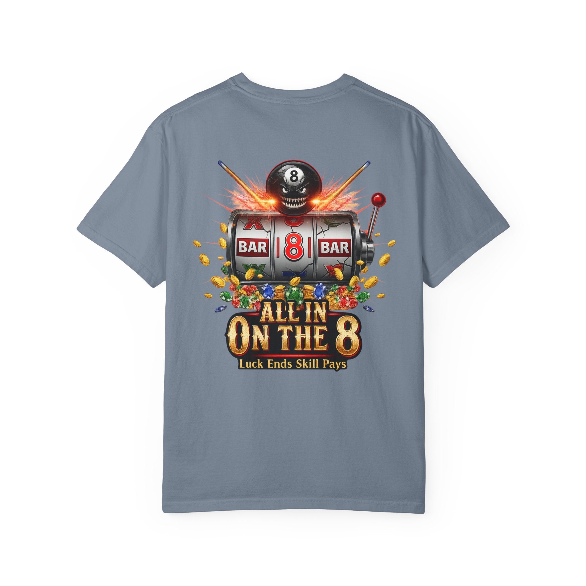 All In On The 8 Poker & Casino Billiards Mix Comfort Colors Tee