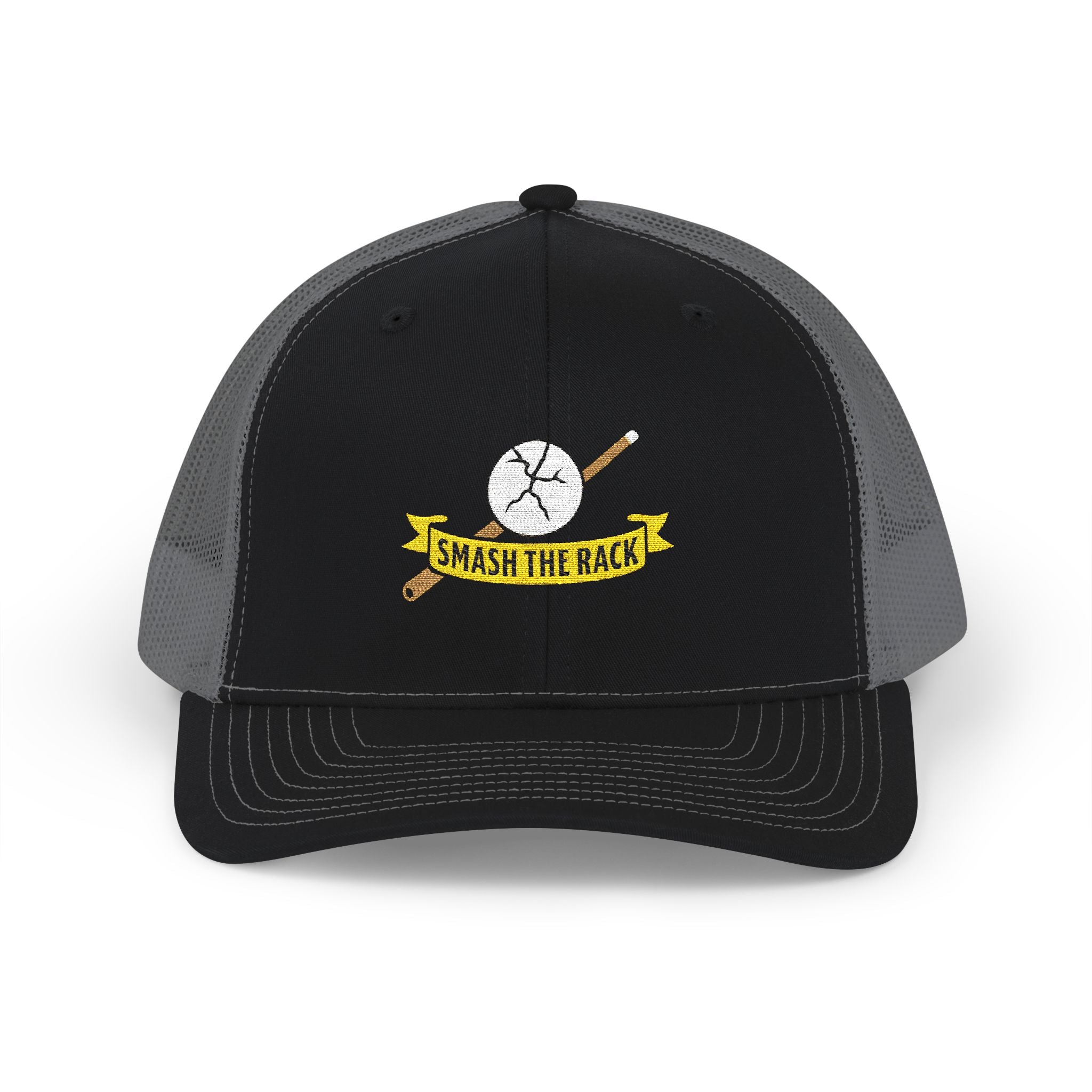 Smash the Rack Billiards Embroidered Richardson Snapback Trucker Hat