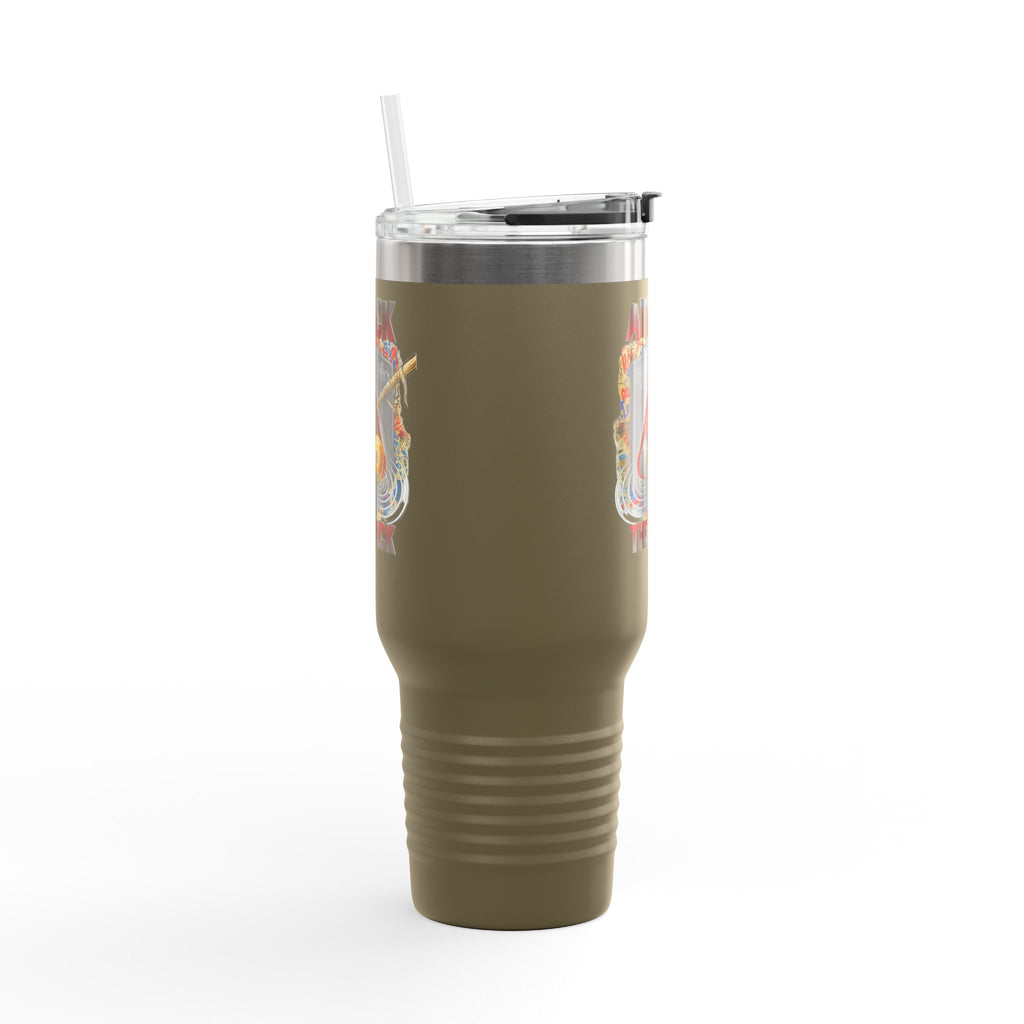 Attack the Rack 40oz Insulated Travel Mug — Pool Cue Billiards Tumbler