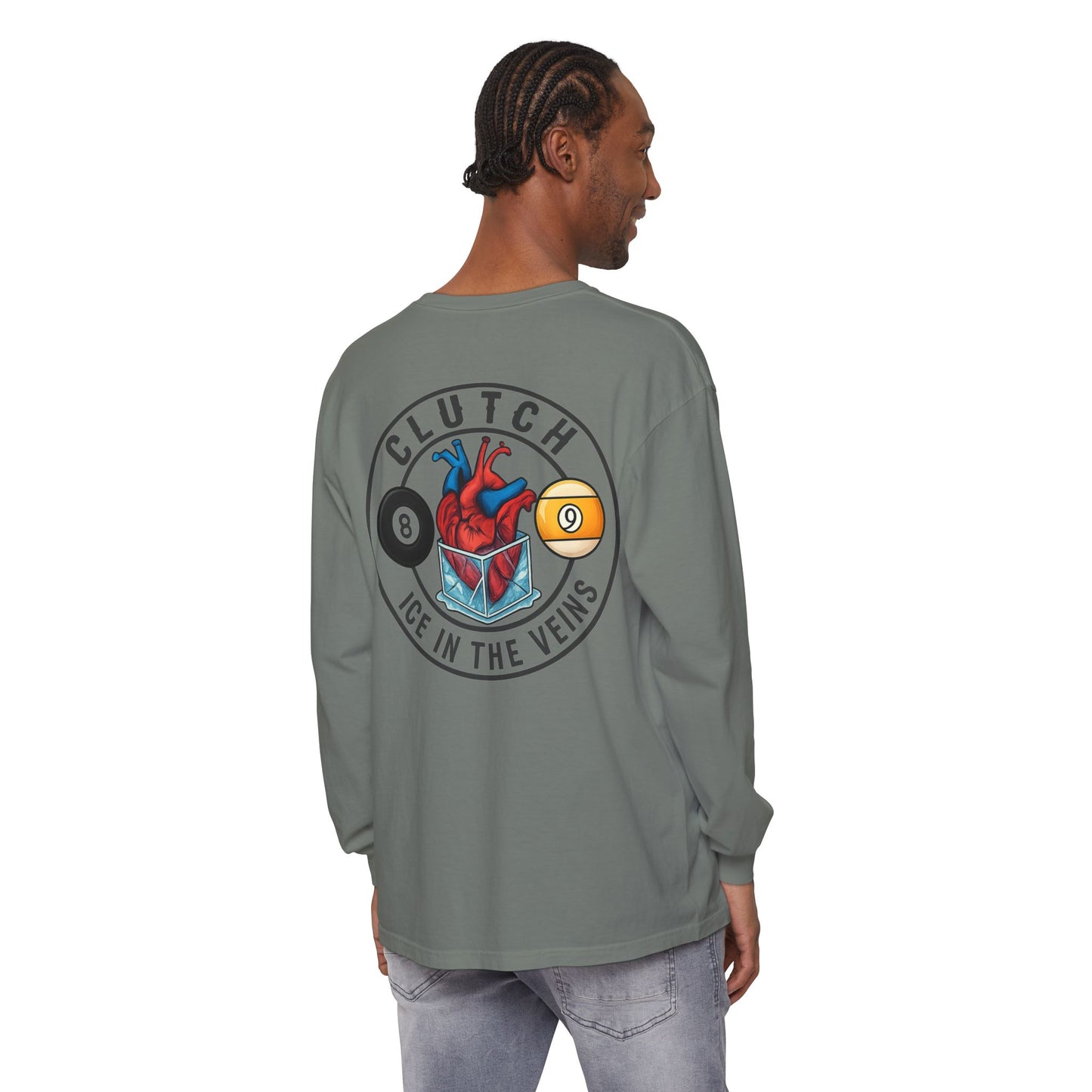 Clutch Ice in the Veins V2 Comfort Colors Long Sleeve Tee