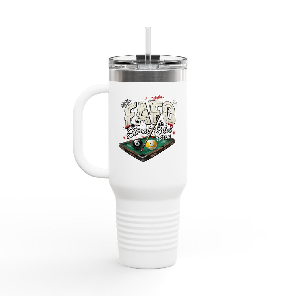 F Around Find Out Street Edition Billiards 40 oz. Tumbler