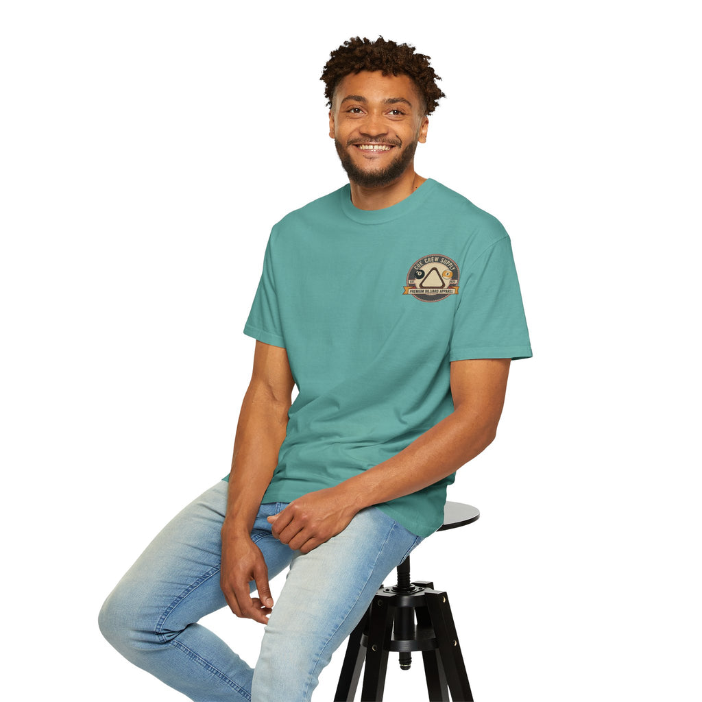 Still Shootin' Straight Pool Skeleton Comfort Colors Tee