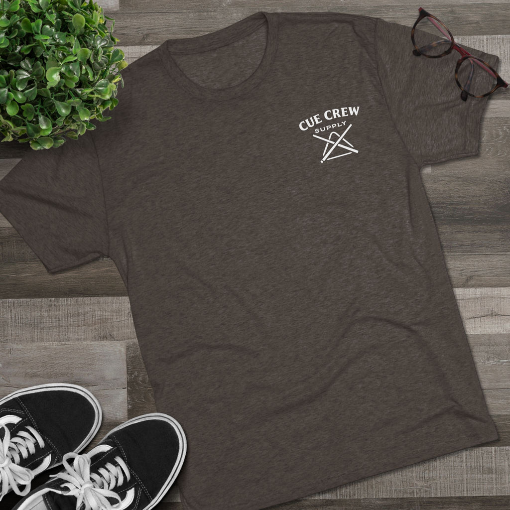 Pool Hair Don’t Care T‑Shirt — Funny Billiards Next Level Tri-Blend Tee