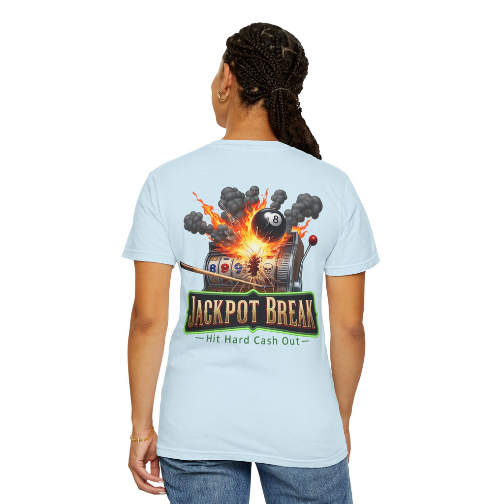 Jackpot Break Hit Hard Cash Out Casino Billiards Comfort Colors Tee