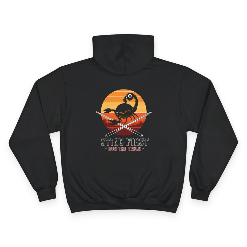 Sting First - Run The Rack Billiards Champion Hoodie