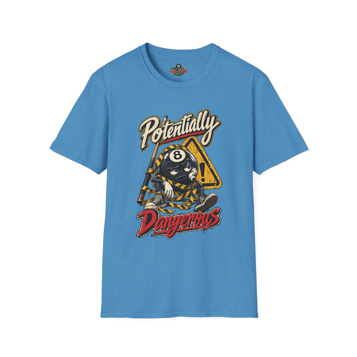 Potentially Dangerous – Funny 8-Ball Billiards T-Shirt – Pool Player Tee