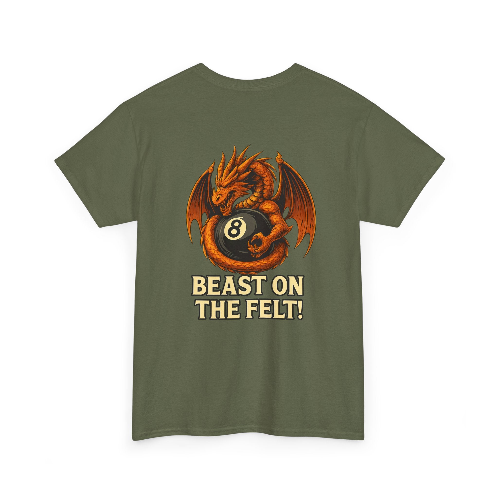 Beast On The Felt Dragon Billiards Gildan Tee
