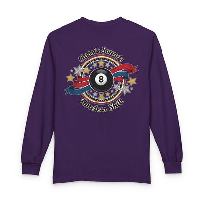 8-Ball Classic Sounds Billiards Gildan Long Sleeve Tee